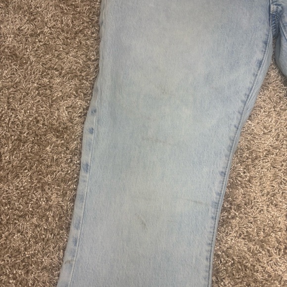 LOFT High Waist Kick Crop Distressed Hem Jeans - Picture 6 of 8
